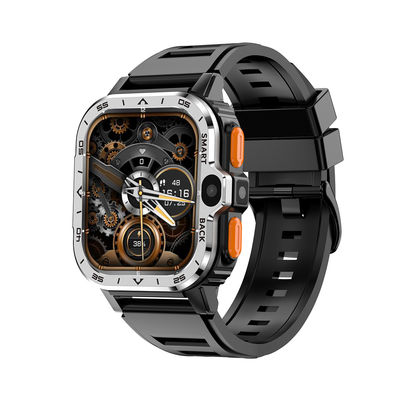 PGDWATCH 4+64GB Ασημένιο Android Square Fitness Watch HD Διπλή κάμερα NFC 4G