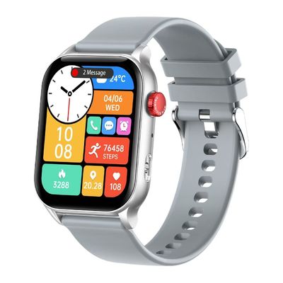Καλή τιμή. Rainbuvvy KR86 Σχήμα ορθογώνιο Smart Watch Ασημένιο Φασικό στυλ Παρακολούθηση της υγείας σε απευθείας σύνδεση