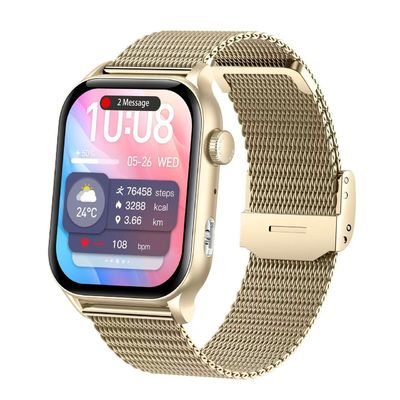 1.53 ιντσών Android Square Smartwatch Υποστήριξη BLE5.3 Μαγνητική φόρτιση
