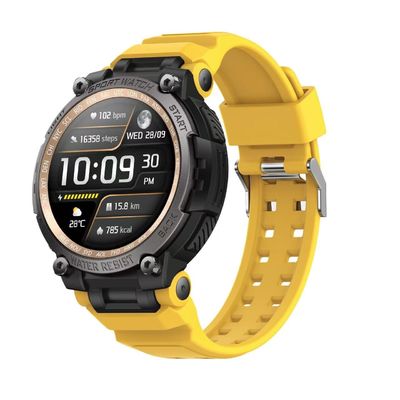 Καλή τιμή. Κίτρινο Bluetooth Καλέστε Smart Watch πυξίδα Παρακολούθηση ύπνου Παρακολούθηση καρδιακού παλμού σε απευθείας σύνδεση
