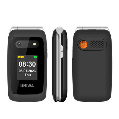 UNIWA V202T Μαύρος Γέρος Smart Phone 1450mAh SOS Button Υψηλή Δύναμη