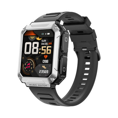 T93 ασήμι Smart Watch Headset TWS 4GB Μνήμη Ασύρματο Bluetooth Κλήση 1,96 ίντσες Sport Music