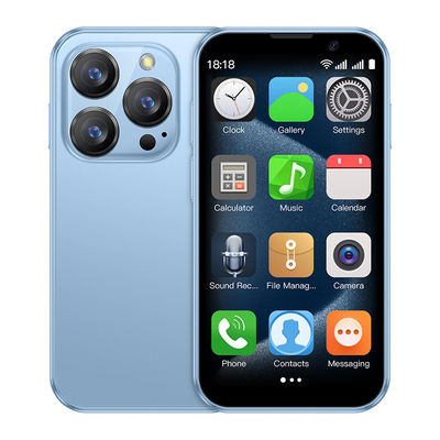 Μίνι 3G Smart Phone με σχεδιασμό Nami Meatal Glass και υποστήριξη πολλών γλωσσών για παγκόσμια και προσβασιμότητα