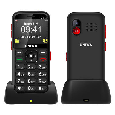 UNIWA V1000 κινητό τηλέφωνο για ηλικιωμένους με 2.31' οθόνη 64MB RAM 0.3MP κάμερα λειτουργία SOS