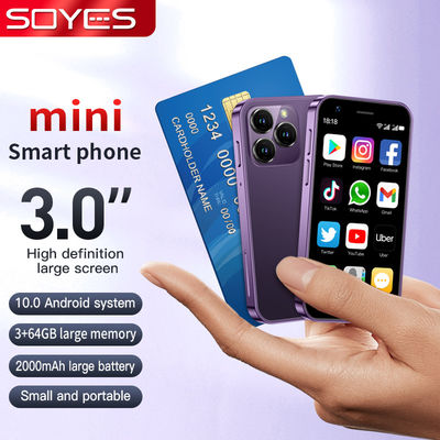 Τετραπλό πυρήνα 4G Μίνι Smartphone 3+32GB XS16 Android 10.0 3 ίντσες Εικονικό τηλέφωνο