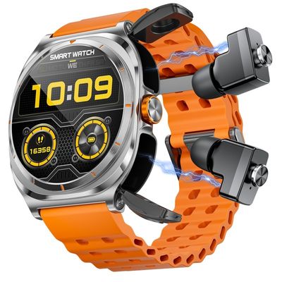 Καλή τιμή. TWS Smart Watch Ανθεκτικό κράμα PC υλικό IP67 Αδιάβροχο πλήρη οθόνη αφής GT98 σε απευθείας σύνδεση