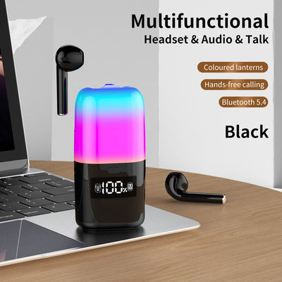Καλή τιμή. 500mAH χωρητικότητα μπαταρίας TWS Earphone Bluetooth5.0 Ηχείο με LED φως και 3 ημέρες Χρήση Χρόνος μουσικός παίχτης σε απευθείας σύνδεση
