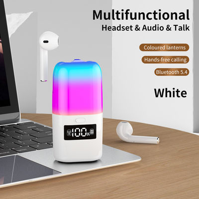 Καλή τιμή. Νέο ακουστικό 2in1 TWS Bluetooth Ομιλητής Χρώμα Ατμόσφαιρα LED Φως Εικονίδιο Μουσική σε απευθείας σύνδεση