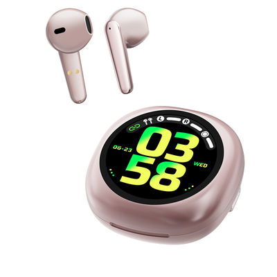 Καλή τιμή. T19 Smart Buds Ασύρματα ακουστικά Bluetooth με μπαταρία 300MAH και χαρακτηριστικά AI BT 5.4/3.0 Δυνατότητα ανάλυσης 240*240 σε απευθείας σύνδεση
