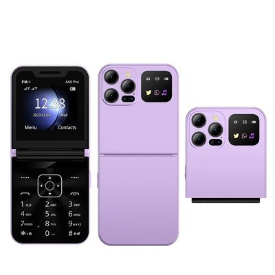 Καλή τιμή. 2G Feature Phone A50 PRO με MTK CPU 2.4 ιντσών Ηθόνη 1350mAh Flip Design και ταχύτητα κλήσης σε απευθείας σύνδεση