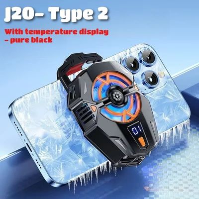 J20 Mobile Phone Cooler Fast Cooling Low Noise Operation για το PUBG Άλλα δημοφιλή παιχνίδια στο IOS Android