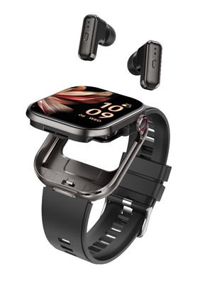 T99 TWS Smart Watch 2-in-1 Bluetooth ακουστικά 2.02''TFT τετραγωνική οθόνη Bluetooth κλήση