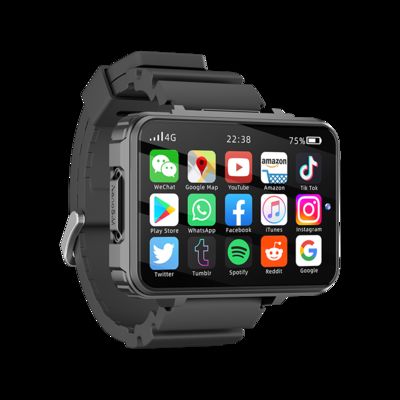 Καλή τιμή. 2.4 ίντσες Μεγάλο Amoled Smartwatch με διπλή κάμερα GPS WIFI Sim Card Slot Παίξτε παιχνίδι σε απευθείας σύνδεση