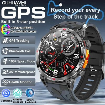 Καλή τιμή. BT Call Professional GPS AMOLED 650Mah 3ATM Αδιάβροχο Fitness tracking Sports Smartwatch σε απευθείας σύνδεση
