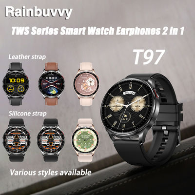 Καλή τιμή. Bluetooth Earphones T97 TWS 2-in-1 HIFI 9D Sound Quality Health Exercise Monitoring Watch σε απευθείας σύνδεση