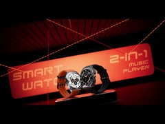 TWS Headset 2 σε 1 NFC 1.53inch AMOLED Fitness Tracker Υγεία Smartwatch GT98 Ultra