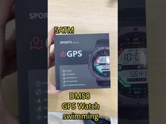 DM58-GPS Ζυγγαρισμένο κράμα GPS Smart Watch 5ATM BLE 5.3 500mAh μπαταρία Ανερό αθλητικό ρολόι
