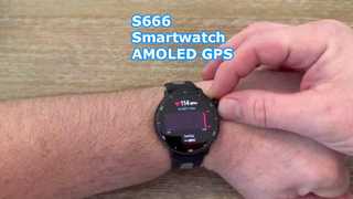 S666 Smartwatch AMOLED GPS Κλήση Bluetooth
