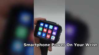 VP999 Smartwatch 2,4 ιντσών Μεγάλη οθόνη AMOLED 64 GB Αποθήκευση GPS WiFi υποδοχή κάρτας SIM 1500 mAh Μπαταρία Goo